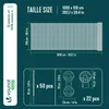 VOUNOT® Osłona ogrodzeniowa 1×10 m, siatka zacieniająca do Podgląd zdjęcia produktu 3