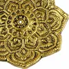Räucherstäbchenhalter Blume Metall gold Räucherkegelhalter Produktbild-Vorschau 3