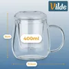 Vilde | Teebecher mit Sieb 400ml - Teeglas mit Deckel - Produktbild-Vorschau 5