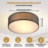Monzana Lampadario da Soffitto 40W Rotondo 38cm Stoffa 2 Anteprima dell’immagine prodotto 4