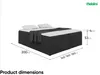 MEBLINI Boxspringbett mit Bettkasten - Gepolstert Produktbild-Vorschau 7