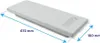 A white refrigerator door/drawer is shown with dimensions indicated. Anteprima dell’immagine prodotto