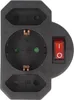 Presa multipla 2x Euro e 1x contatto di terra nero con Anteprima dell’immagine prodotto 4
