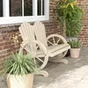 Outsunny Gartenbank mit Armlehne Sitzbank Gartenmöbel Produktbild-Vorschau 8