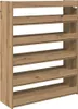 vidaXL Stojan na topánky Artisan dub 80x25x100 cm materiál Náhľad obrázku produktu 6