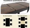 Puluomis Ausziehbarer Esstisch, Erweiterbarer Tisch Produktbild-Vorschau 3