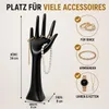 Schmuckhand Schmuckhalter Hand Kunstharz  schwarz H 34 cm Produktbild-Vorschau 8