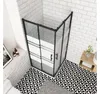 AICA Eckeinstieg 90x90x195cm 6mm ESG mit Blickdichten Produktbild-Vorschau 3
