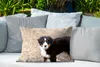 MuchoWow® Outdoor Kissen - Berner Sennenhund Welpe am Produktbild-Vorschau 4