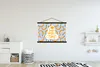 MuchoWow® Textilposter Sommer - Banane - Rosa 120x80 cm mit Produktbild-Vorschau 2