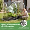 COSTWAY 3 w 1 – podwyższona grządka metalowa z szklarnią, Podgląd zdjęcia produktu 8