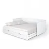 AUSZIEHBETT MONA mit Schublade-bett 2x80x200 - Weiß Produktbild-Vorschau 5