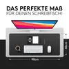 HAMZAM Kunstleder Schreibtischunterlage schwarz 90x40cm - Produktbild-Vorschau 2