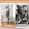 Split image showing a tidy and a messy closet. Produktbild-Vorschau