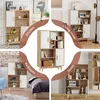 Collage of a multi-purpose cabinet shown in different room settings. Náhled obrázku produktu