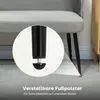 HOMCOM, sofa dwuosobowe, mała kanapa o szerokości 127 cm, z Podgląd zdjęcia produktu 6