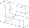 Kuchynský kút Vicco Optima Biela vysoký lesk/biela 270 cm Náhľad obrázku produktu 2