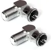 2x Adapter F-Quick-Stecker zu F-Buchse 90° gewinkelt Metall Produktbild-Vorschau 1