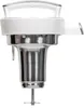 A white and silver plant-based milk maker with a handle and a whisk attachment. Produktbild-Vorschau