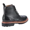 A black leather boot shown from the side. Anteprima dell’immagine prodotto