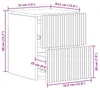 vidaXL, comodini da parete, 2 pezzi, effetto legno Sonoma, Anteprima dell’immagine prodotto 8