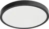 A close-up, studio shot of a black and white LED ceiling light. Produktbild-Vorschau