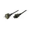Strom Kaltgerätekabel C5 (Notebook) 1,8m Schwarz Produktbild-Vorschau 1