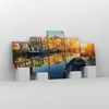 Bild auf Leinwand - Leinwandbild - Kanal Boot Amsterdam Produktbild-Vorschau 4