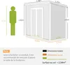 Outsunny Abri de jardin 2,54 m² cabane de jardin extérieur Voir les images du produit 3