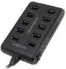LogiLink USB 2.0 10-Port Hub with On/Off Switch, 480 Podgląd zdjęcia produktu 2