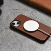 Icarer Oil Wax Premium Leather Case Skórzane Etui Iphone 14 Podgląd zdjęcia produktu 12