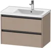 Duravit Ketho.2 Wastafelonderkast 78,4x45,5x54,9 cm Mat Produktbild-Vorschau 1