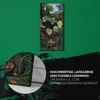 Wanduhr Bürouhr Leinwand Bild 30x60 Malerei Dschungel Tiere Produktbild-Vorschau 5
