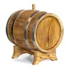 A wooden barrel on a stand, isolated on a white background. Produktbild-Vorschau