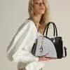 OKWISH Elegante Damen Handtasche mit Karomuster,große Produktbild-Vorschau 7