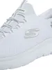 A close-up, studio shot of a white Skechers sneaker. Produktbild-Vorschau
