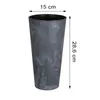 Květináč TUBUS SLIM BETON EFFECT s vkladem 15 cm - barva: Podgląd zdjęcia produktu 9