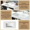 Merax badkamermeubel 81 cm met keramisch wastafelblad, Productafbeelding-voorbeeld 12