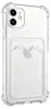 INF iPhone 11 Hülle mit Kartenhalter TPU transparent Produktbild-Vorschau 1