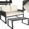 tectake Aluminium Gartenlounge-Set Captive Rope-Design Produktbild-Vorschau 9