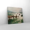 Bild auf Leinwand - Leinwandbild - Boot Ufer Brücke - Produktbild-Vorschau 4