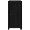 Sideboards 2 Stk. Schwarz 40x35x80 cm Massivholz Kiefer , Produktbild-Vorschau 5