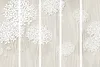 A decorative room divider with a floral motif. Voir les images du produit