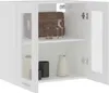 vidaXL Wisząca szklana szafka Lyon White 60x31x60 cm Podgląd zdjęcia produktu 4