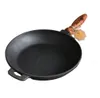Gusseisenpfanne Ø26 cm mit Holzgriff & Glasdeckel Produktbild-Vorschau 8