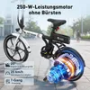 HITWAY E Bike, Klapprad Elektrofahrrad 20 Zoll, 250W Motor, Produktbild-Vorschau 3
