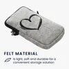 kwmobile Handytasche für Smartphones L - 6,5" - Filz Handy Produktbild-Vorschau 6