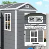 Wetterfester Kunststoff-Gartenschuppen mit Boden, Fenster Produktbild-Vorschau 7
