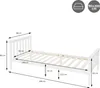 ML-Design Holzbett Kinderbett 90x200 cm Weiß, Kiefernholz, Produktbild-Vorschau 7