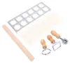 Juego para hacer pasta con 12 agujeros y rodillos Vista previa de la imagen del producto 2